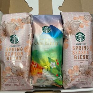 スターバックス コーヒー豆3袋 グアテマラカシシエロ　スプリングシーズンブレンド250g STARBUCKS スタバ