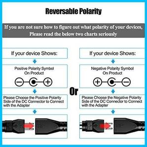★12W可逆極性ACアダプター★ 可逆極性 SoulBay 12W汎用ACアダプター マルチ電圧DC電源 9個のコネクタ付きの画像2