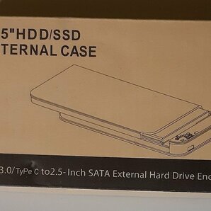 4571 新品 2.5インチ HDDケース USB3.0接続SATA対応 HDD/SSD 外付けポータブルドライブケース 透明エンクロージャー Windows/Mac/Linux対応の画像3