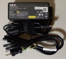 4580 NEC純正 ノートパソコン用ACアダプタ PA-1650-72 20V 3.25A_画像1