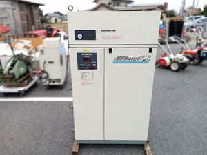 【埼玉県熊谷市 引取限定 発送不可】中古 HITACHI 日立製作所 三相200V 給油式 パッケージ型 コンプレッサー ベビコン 50Hz PBD-5.5EF5