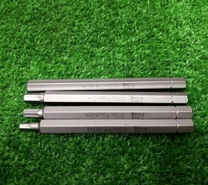 中古 wera ヘックスビット 840/2【HOP8×100 HOP6×100 HOP5×100 HOP4×100 】4本