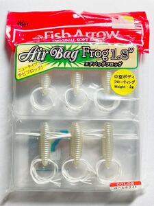 Fish Arrow フィッシュアロー Air Bag Frog エアバッグフロッグ 1.8インチ 6本 ② 検)活虫 活蝉 イケチュー イケゼミ ハグドッグ虫パターン