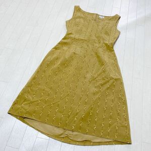 3922☆ FOXEY BOUTIQUE フォクシー トップス ワンピース ノースリーブワンピース レディース 40 ベージュ 花柄