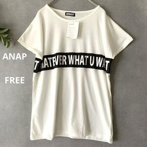 未使用品★ANAP ロゴTシャツ 白