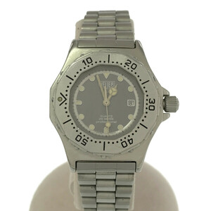  pawnshop wristwatch operation tag * Heuer TAG HEUER 932.215 3000 series Professional quartz SS gray face 21s3-1... pawnshop 