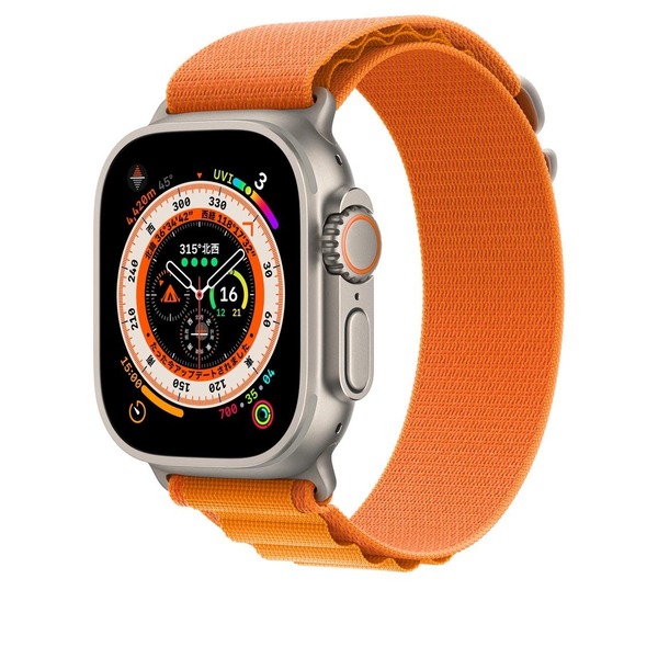 【送料込み】42/44/45/49mm アップルウォッチ オレンジ アルパイン ループ ナイロン バンド Apple Watch 