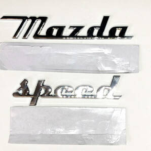 【送料込み】MAZDASPEED (マツダスピード) 3D シルバー メタル レトロ エンブレム B ステッカー マツダ CX3 CX5 CX8 RX7 アクセラ デミオの画像3