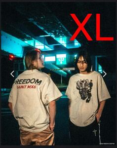 SAINT Mxxxxxx FREEDOM Bike Short Sleeve T-Shirt セントマイケル　フリーダムtシャツ AKIRA 大友克洋　コラボ　ビンテージ 加工