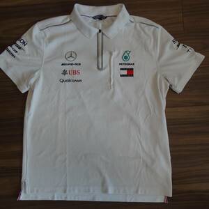 メルセデス F1 チーム支給品 2018 ポロシャツ Lサイズ ハミルトン ボッタス トト・ウオルフ ラッセル