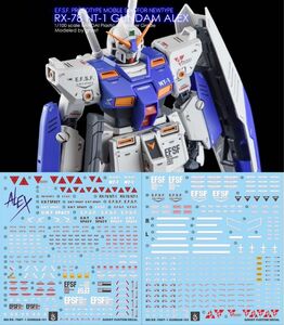 MG 1/100 ガンダムNT-1 Ver.2.0専用水転写式デカール 2枚組　他社製　ガンダム　ガンプラ　プラモデル