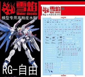 RG 1/144 フリーダム ガンダム用蛍光水転写式デカール　他社製　ガンダム　ガンプラ　プラモデル