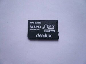 deolux microSD → メモリースティック Pro Duo 変換アダプター