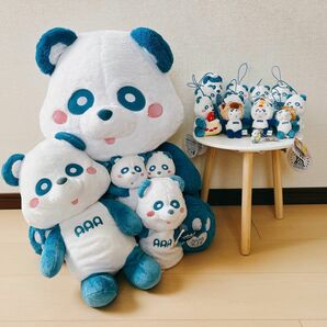 AAA 15th Anniversaryえ～パンダ BIGぬいぐるみを含む青色パンダ１８点セット　與真司郎カラー
