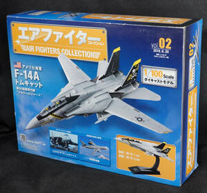 ☆02　アメリカ海軍 F-14A トムキャット “ジョリーロジャース” 1981　エアファイターコレクション　1/100　アシェット　新品未開封