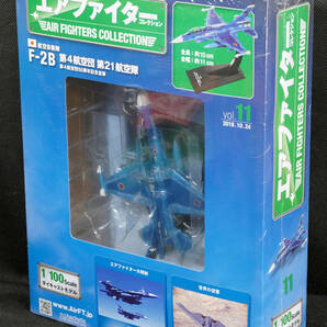 ☆11 航空自衛隊 F-2B 第4師団 第21航空隊 2004  エアファイターコレクション 1/100 アシェット 新品未開封の画像1