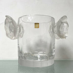 『LALIQUE』極美品 アネモネ ラリック ボトルクーラー アイスパスケット ヴィンテージ クリスタル 花器の画像1