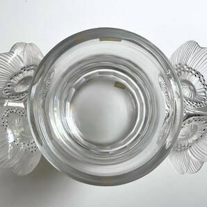 『LALIQUE』極美品 アネモネ ラリック ボトルクーラー アイスパスケット ヴィンテージ クリスタル 花器の画像5