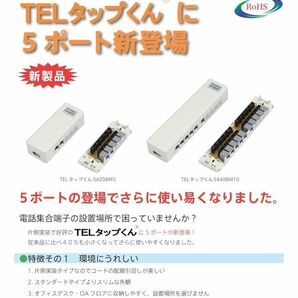 宅内配線用端子函 TELタップくんシリーズ 4芯 端末・分岐用 S440BM10 かがつう