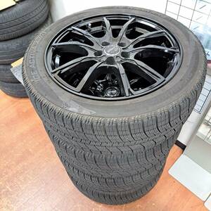 ☆ヴェルザンディ PW-S10 17インチアルミホイール 17×7J+48 PCD 100 5H 215/50R17 2022年製 スタッドレス インプレッサ 86 BRZ プリウス☆