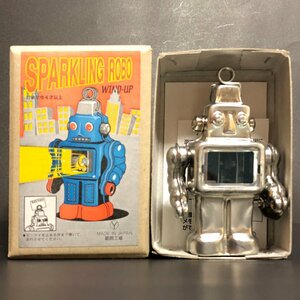 * в коробке zen мой Sparkling робот Wind-Up Sparkling action SPARKLING ROBO Solid Tin*BCTT170-1