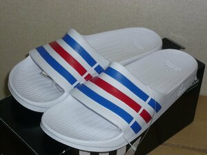 4★★★即決 新品 adidas/アディダス デュラモ 白/赤/青 US10.0-28.5cm 定型外郵便可