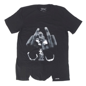 (L) 2PAC TUPAC MIDDLE FINGER Tシャツ 新品 　オフィシャル 【メール便可】 [9016079]