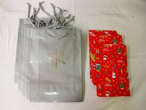 【即決あり】 未使用 クリスマスギフト用ラッピングバッグ 手提げ袋 まとめて ギフト袋 紙袋 可愛い 