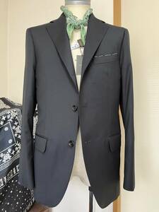 EDIFICE スーツ　新品未使用　LOROPIANA サージ　ネイビー　48サイズ　日本製　K-1