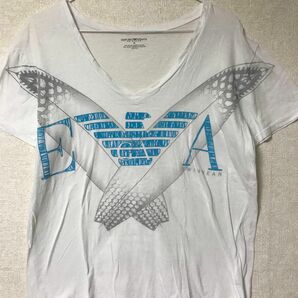 【EMPORIO ARMANI】 Tシャツ 半袖Tシャツ Vネック ユニセックス サイズ46