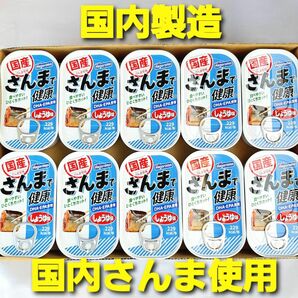 ★数量限定！匿名配送★ はごろも　国産さんま　さんまで健康　１０缶　国内製造　国産さんま使用♪　さんま缶詰　さんま缶　さんま