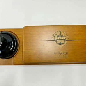 PARKER パーカー デュオフォールド ウッドデスクセット 万年筆 ペン先 18K 750 シャープペンシル ボールペン ②の画像9