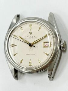 【稼働品 】ROLEX ロレックス オイスターデイト プレシジョン Ref.6094 メンズ腕時計 手巻き ケースのみ ヴィンテージ品