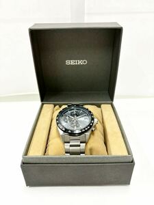 SEIKO セイコー CHRONOGRAPH クロノグラフ メンズ用 腕時計 クオーツ クォーツ 電池式 稼働品 箱付 8T67-00Y0