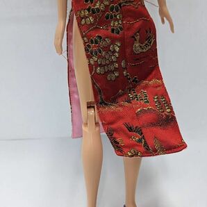 Barbie バービー人形 マテル社 インドネシア製 着せ替え人形 昭和レトロ 当時物 ビンテージ チャイナ服の画像5