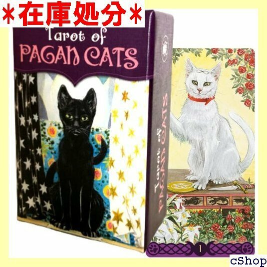 タロットカード 78枚 ウェイト版 ミニチュア タロッ Of Pagan Cats MINI 日本語解説書付き 426