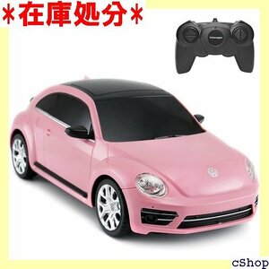 RCカー Rastar 1:24 スケール フォルクス ートル RC モデルカー 子供向け ピンク 2.4GHz 464