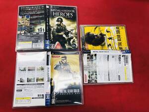 メダルオブオナー ヒーローズ メタルギアソリッド ピースウォーカー オプスプラス 即売却! 3本 セット
