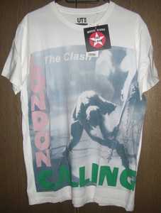 未使用 タグ付き品 The Clash ザ・クラッシュ メンズ M サイズ London Calling バンド ロック パンク Tシャツ ユニクロ UNIQLO UT