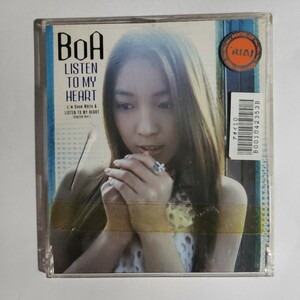 【邦楽CD】BoA「LISTEN TO MY HEART」帯付き　レンタル落ち