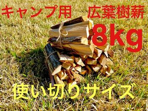 キャンプ用小割薪20センチ 広葉樹8キロ