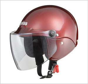 セミジェットヘルメット　 apiss AP-603　キャンディーレッド　フリー(57～60cm未満)サイズ　AP-603 RE リード工業