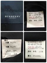 極美品★バーバリー ロンドン セットアップ スーツ BURBERRY ブラック 黒 ストライプ メンズ 春夏 A6 L位 A692_画像9