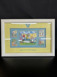  Disney stamp guarantee Lee picture frame entering stamp Games of XXIV Olympiad