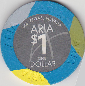 世界のカジノチップ【ARIA $1】ラスベガス　送料無料！！