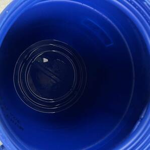 タンク ブルー 広口タイプ 雨水 樹脂製 メダカ 貯水 貯蔵 工作 園芸 菜園 リサイクル品の画像4