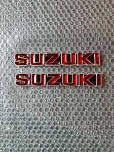 GSX400FS インパルス　スズキ　SUZUKI GT250 GT380 GT550 タンクエンブレム　外装　GT750 GS400 ザリ　ゴキ　初期タイプ　赤　凹型
