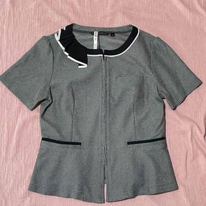 ※Aランク※【中古】PATRICOX_11号オーバーブラウス 50971/パトリックコックス/かわいいOL会社制服/おしゃれ事務服の画像6