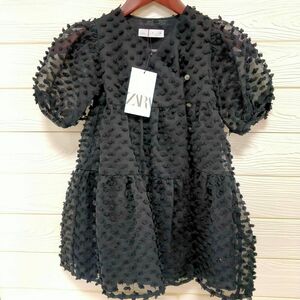 zara ワンピース 6y 116cm 冠婚葬祭 フォーマル② 半袖