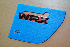 USスバル純正 19-SUBARU WRX Premium リア WRX エンブレム-BLACK Cool-Gray Khaki USDM北米JDM VAG VAB系 IMPREZA S4 インプレッサ STi